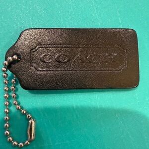Coach Black Hangtag